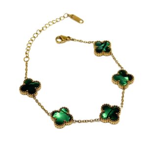 Bright Green Vancleef Bracelet